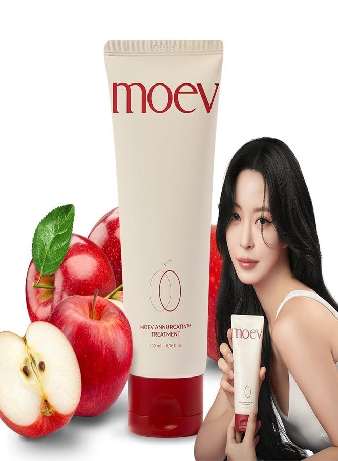 MOEV ANNURCATIN Hair Treatment Mask | Korean Apple Hair Care for Deep damage repair | Sulfate-Free | Thickening & Moisturizing conditioner for damaged, thin, dry hair (6.76 fl.oz, apple & vanilla) - Image 1